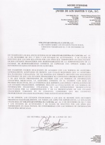 Dictámen de Estados Financieros  2011